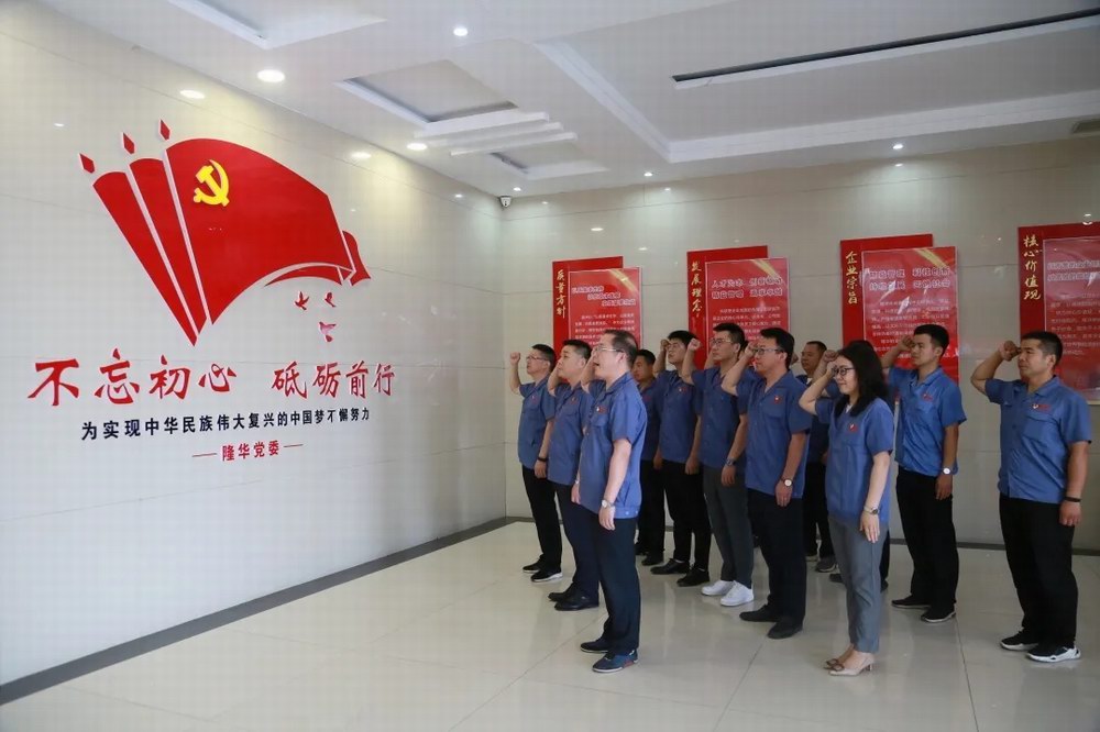 db真人旗舰党委开展“庆七一建党百年”重温入党誓词活动